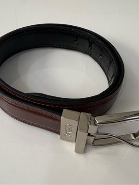 Boys Chaps Brown Belt with Silver Buckle